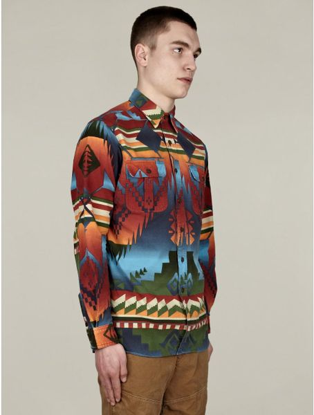 mens navajo print shirt