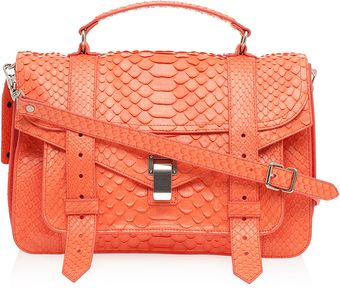 Proenza Schouler Ps1 Medium Python Satchel - Lyst
