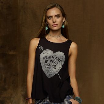 Ralph Lauren Arrow Heart Butterflyback Tee - Lyst