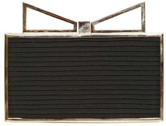 Sara Battaglia Lady Me Cotton Plisse Clutch - Lyst