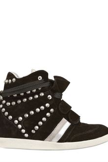 Serafini Manhattan 70mm Studded Suede Sneakers - Lyst