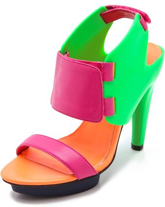 United Nude Eros Curved Neon Sandals - Lyst