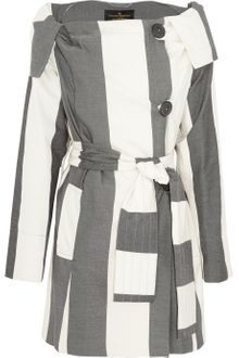 Vivienne Westwood Anglomania Directoire Striped Cottonblend Trench Coat - Lyst