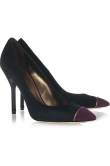 Yves Saint Laurent Opyum Suede Pumps - Lyst