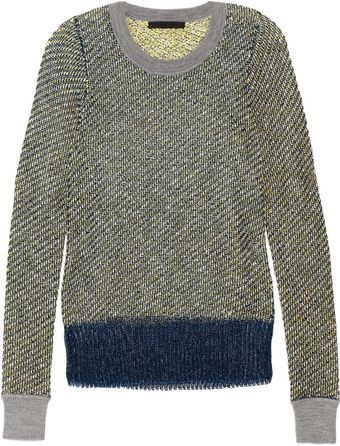 Alexander Wang Metallic Mesh Sweater - Lyst
