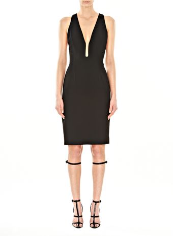 Alexander Wang Slim Fitted Fishline Vneck Dress - Lyst