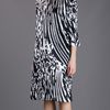 By Malene Birger Loose Fit Print Dress in Black - Lyst