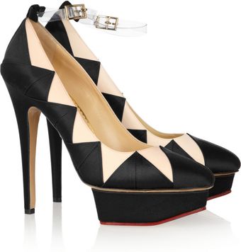 Charlotte Olympia Origami Special Satin Pumps - Lyst