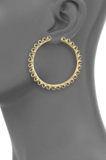 Di Modolo Triadra Large Hoop Earringsyellow Gold - Lyst