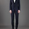 Dolce & Gabbana Suit with Contrast Piping in Blue for Men (navy) - Lyst