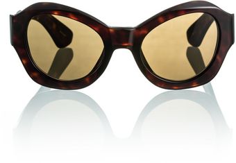 Dries Van Noten Dries Van Noten Hexagon Frames Tortoiseshell - Lyst