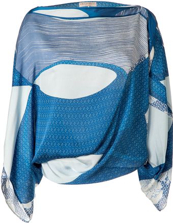Emilio Pucci Printed Silk Top - Lyst