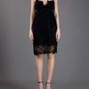 Ermanno Scervino Embroidered Lace Dress in Black - Lyst