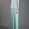 Ermanno Scervino Pleated Maxi Dress in Green - Lyst