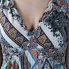 Etro Paisley Print Ruffle Dress in Multicolor (multi) - Lyst