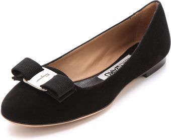 Ferragamo Scott Smoking Flats - Lyst