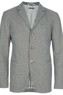 Giorgio Armani Button Up Blazer - Lyst