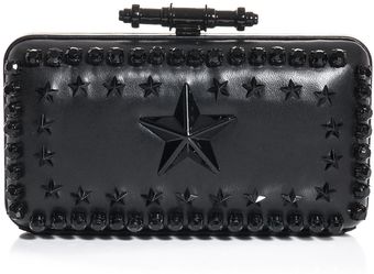 Givenchy Obsedia Starstudded Leather Clutch - Lyst