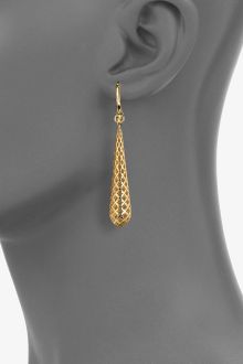 Gucci 18k Gold Drop Earrings - Lyst