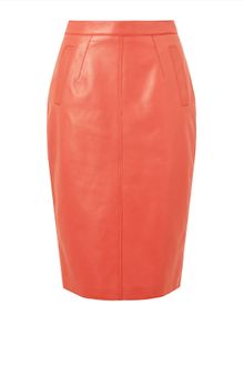 Jaeger Leather Pencil Skirt - Lyst