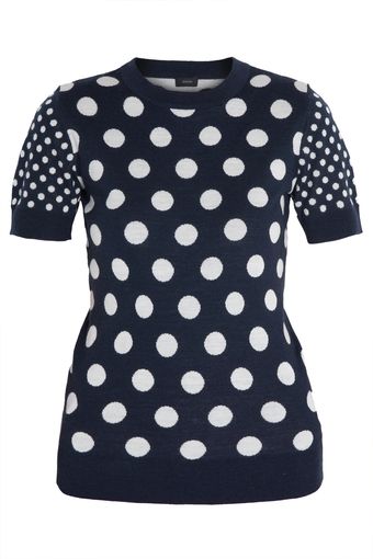 Joseph Spot Jacquard Knit Top - Lyst