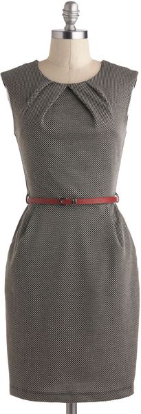ModCloth Cross The Byline Dress in Roving Reporter - Lyst
