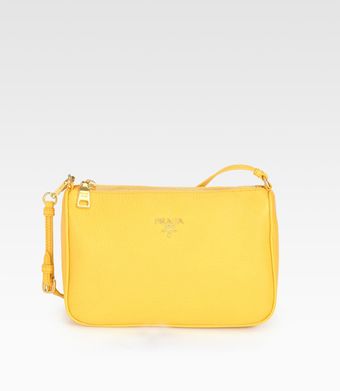 Prada Saffiano Zip Wristlet - Lyst