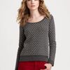 Rag & Bone Cordoba Wool and Cotton Sweater in Green (black) - Lyst
