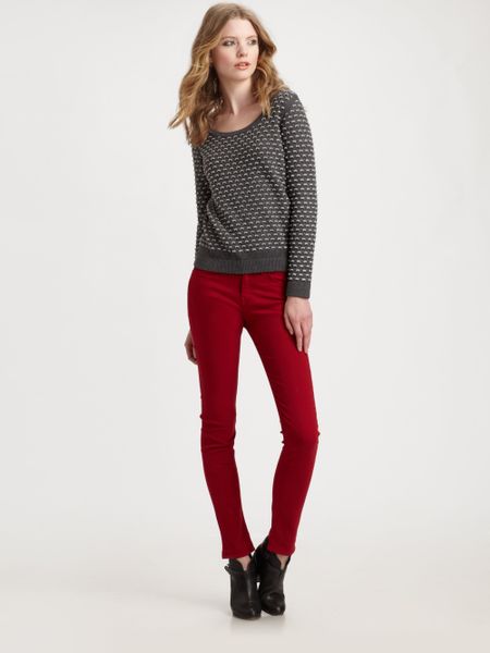 Rag & Bone Cordoba Wool and Cotton Sweater in Green (black) - Lyst