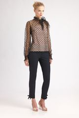  Tulle Polkadot Blouse