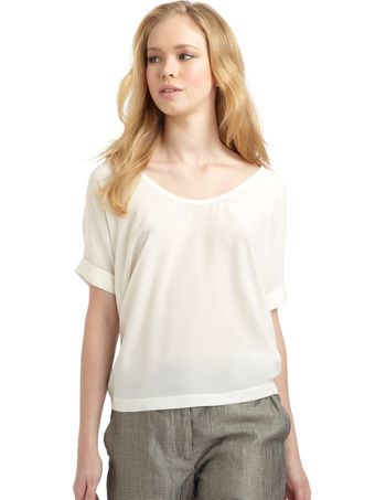 Richard Chai Love Silk Blouse - Lyst