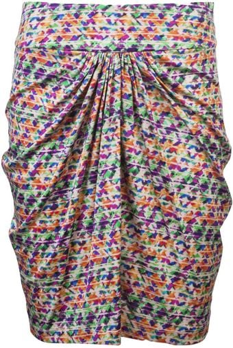 Saloni Twist Skirt - Lyst