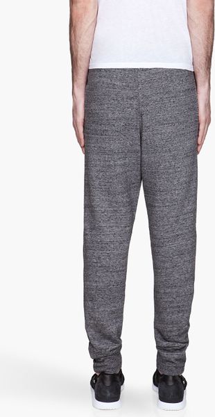 gray sweatpants on men