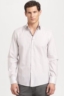 Versace Woven Cotton Shirt - Lyst