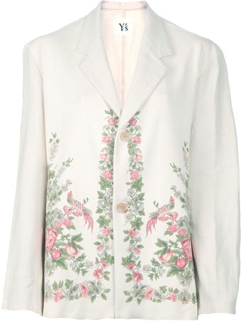 Yohji Yamamoto Floral Oversized Jacket - Lyst