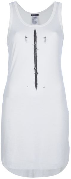 Ann Demeulemeester Front Line Paint Vest Top - Lyst
