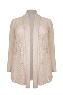 Ann Harvey Pointelle Cardi - Lyst