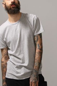 A.ok Crew Neck Tee Heather Grey - Lyst