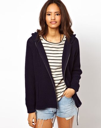 ASOS Collection Asos Zip Front Hoody - Lyst