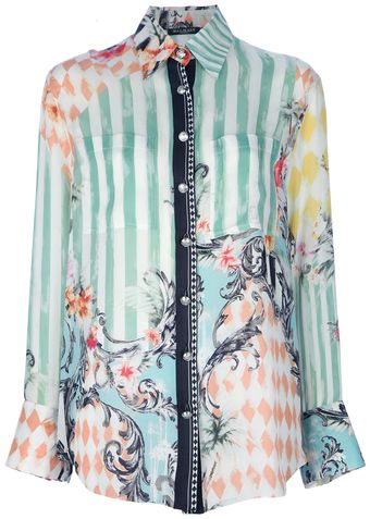 Balmain Miami Print Blouse - Lyst