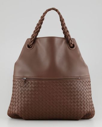 Bottega Veneta Julie Veneta Shoulder Bag Brow - Lyst