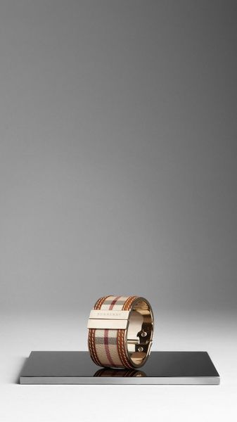 Burberry Haymarket Check Cuff - Lyst