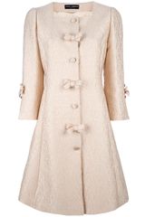 Dolce & Gabbana Bow Pleat Coat