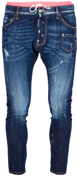 DSquared2 Double Waistband Tapered Jean - Lyst