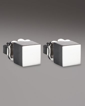 Eddie Borgo Cube Earrings  - Lyst