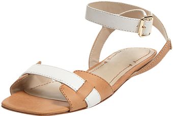 Elizabeth And James Twotone Anklewrap Sandal T - Lyst