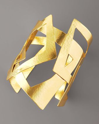 Herve Van Der Straeten Angular Open Cuff - Lyst