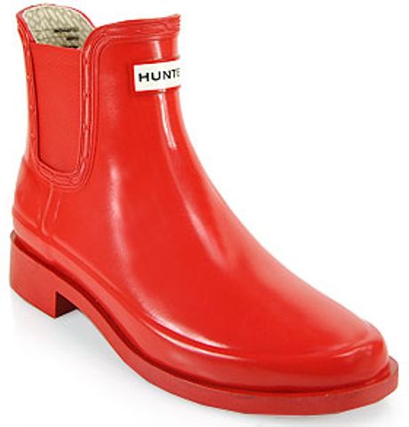 red rain booties