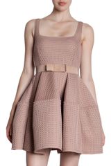 Lanvin Flare Skirt Belted Dress