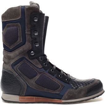 Lanvin High Top Biker Boot - Lyst